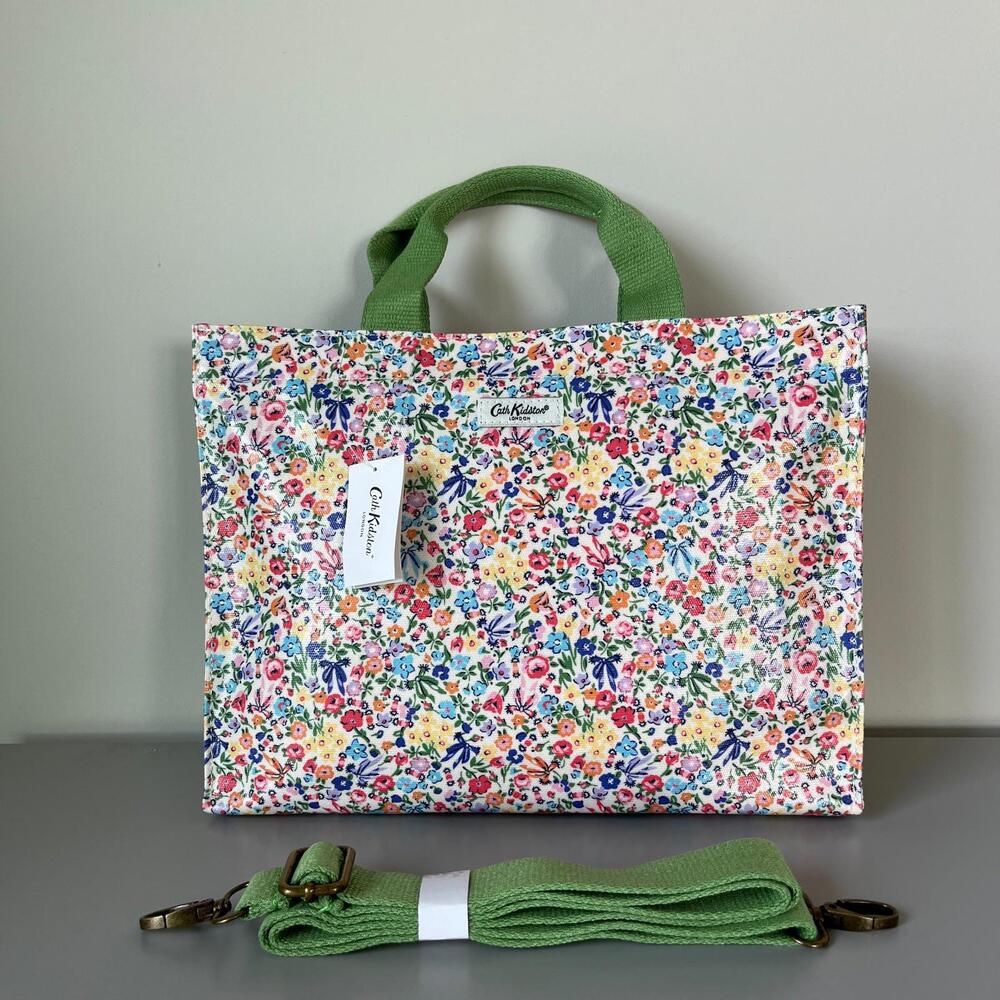 Cath Kidston Flower Field Medium Crossbody Book Bag/Tote New NWT - Picture 2 of 6